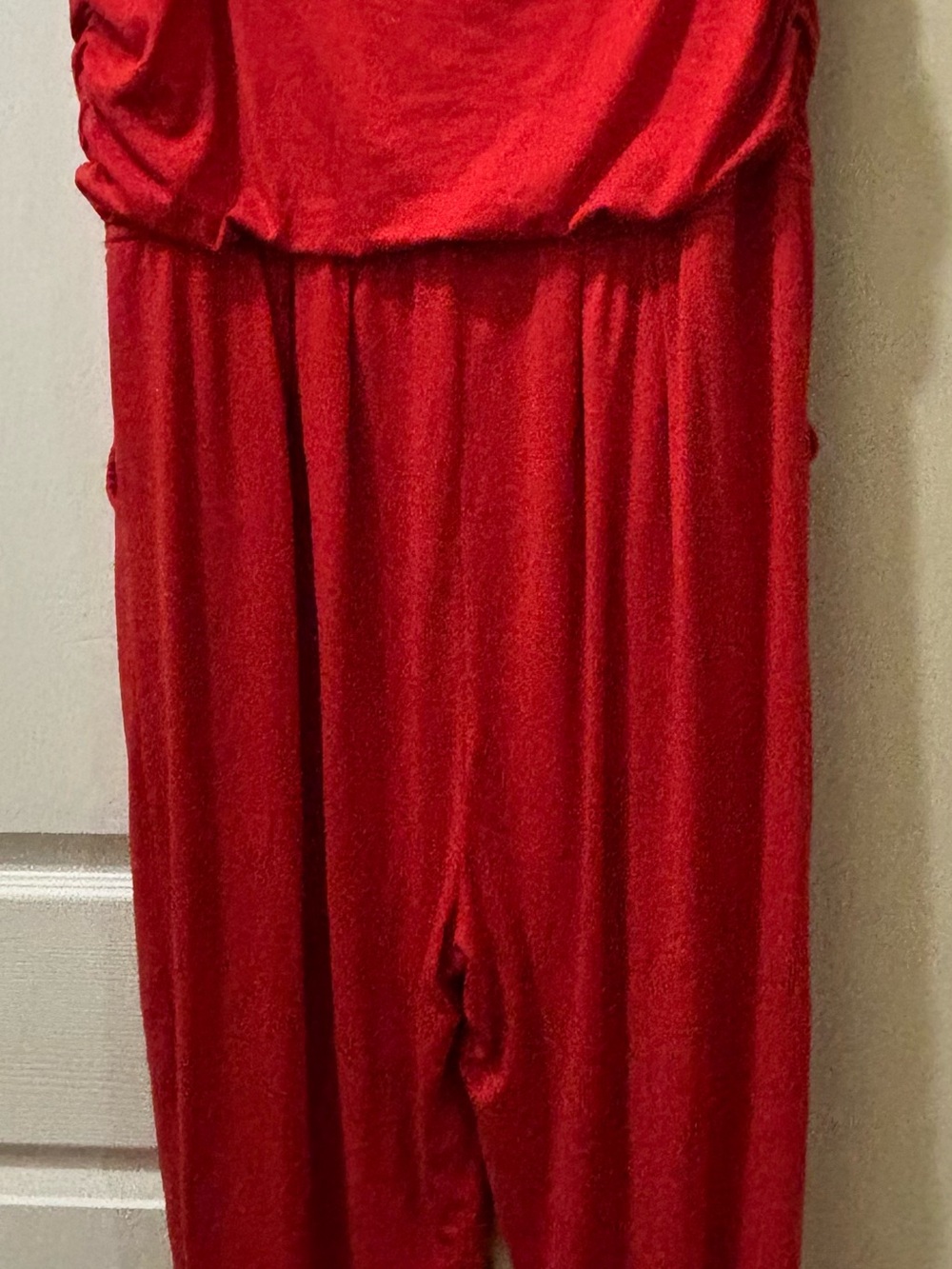 Lot Of 3 Women Rouge Collection tube top jumpsuit Size 3x Red, Yellow, Olive